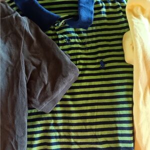 Ralph Lauren Polo Shirt Trio - olive green, Green Striped,